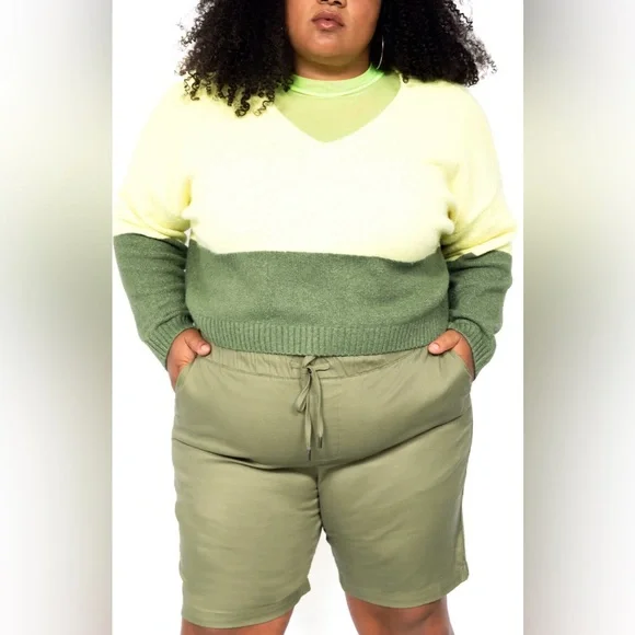 BP Wildfang Colorblock cropped sweater XS - Picture 4 of 11